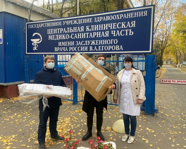 Ульяновские юристы передали в ковидный госпиталь ЦК МСЧ средства для дезинфекции