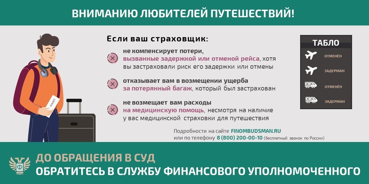 Информация для любителей путешествовать: решение спора со страховой организацией без суда